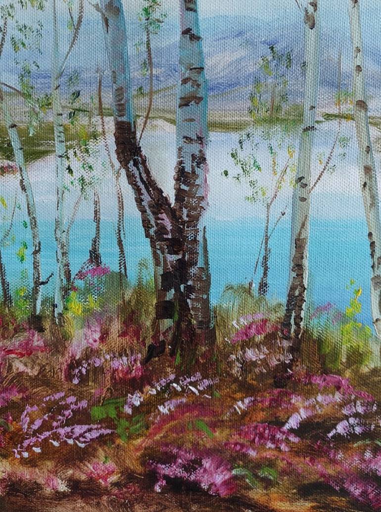 Original Impressionism Landscape Painting by Julia Vedrina