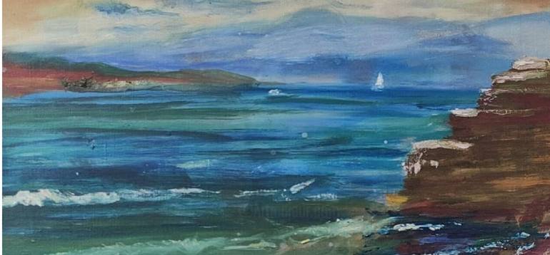 Original Seascape Painting by Julia Vedrina