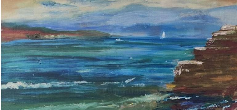 Original Realism Seascape Painting by Julia Vedrina