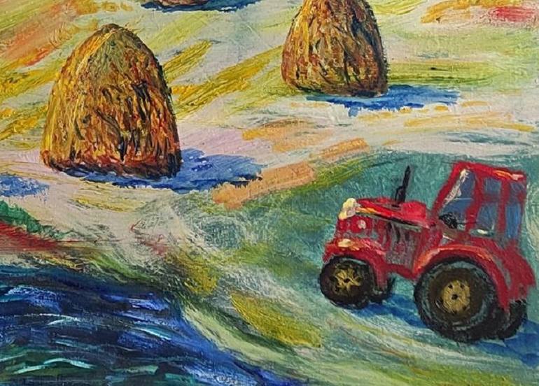 Original Impressionism Landscape Painting by Julia Vedrina