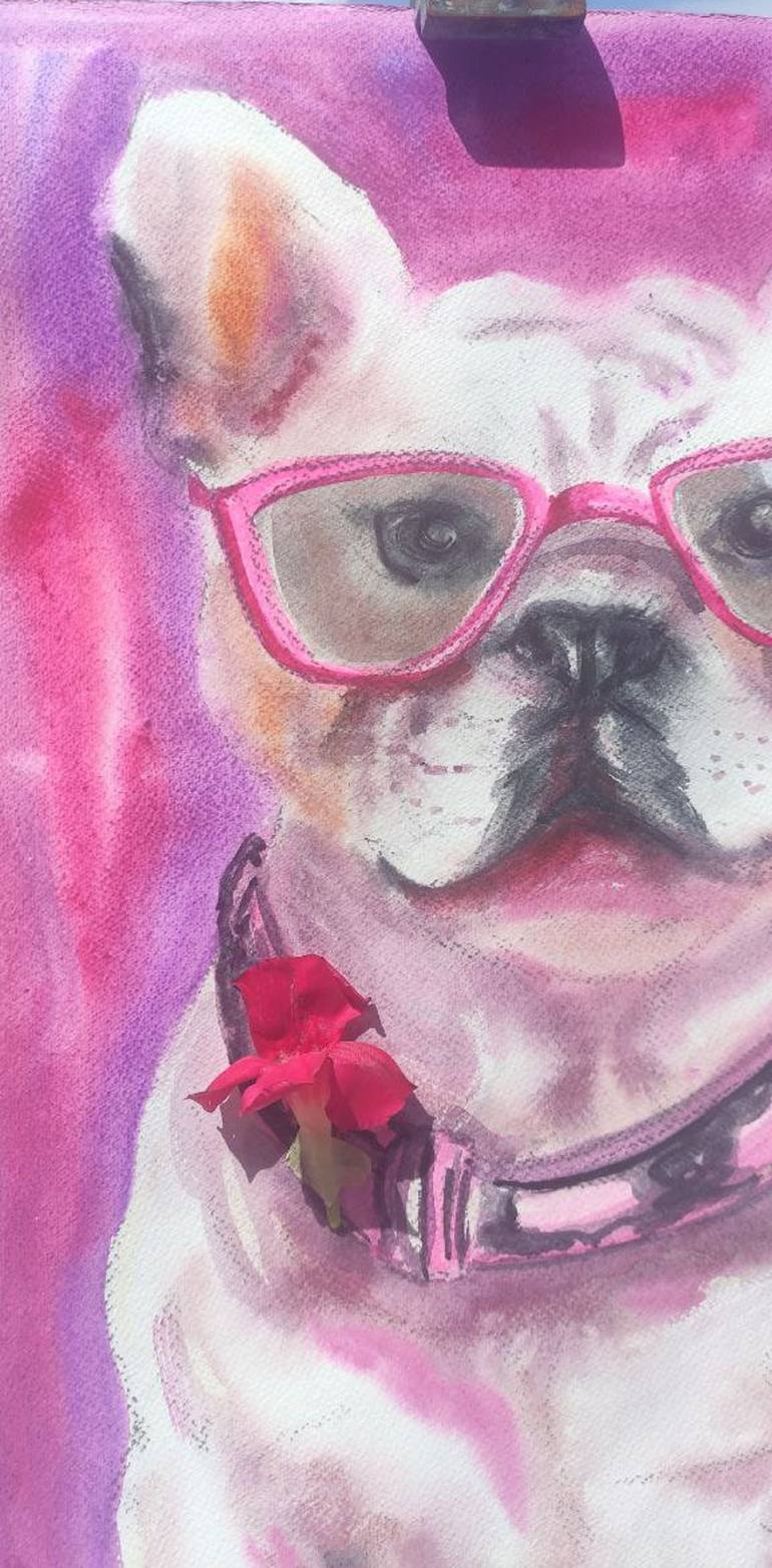 Original Pop Art Animal Painting by Julia Vedrina