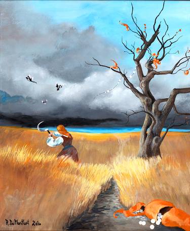 Original Surrealism Fantasy Paintings by Rosana de Montfort