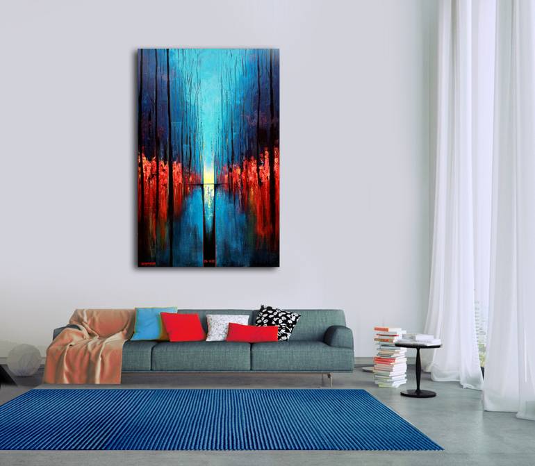 Original Modern Abstract Painting by Rosana de Montfort