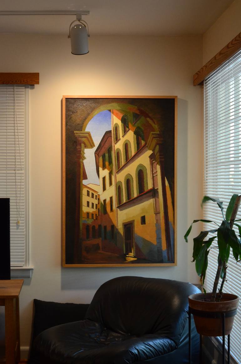 Original Illustration Architecture Painting by Daniel Wagner