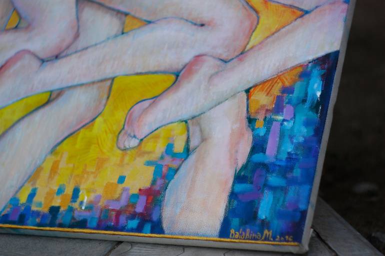 Original Abstract Nude Painting by Margarita Balabina