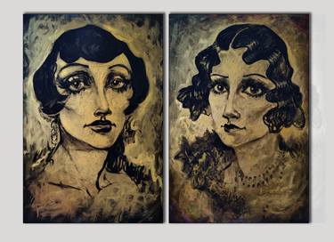 Print of Art Deco Women Paintings by Margarita Balabina