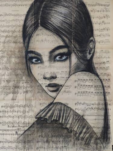 Print of Fine Art Women Drawings by Margarita Balabina