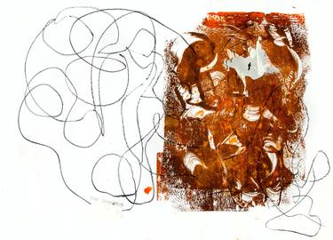 Original Abstract Expressionism Abstract Printmaking by Ben Dickey