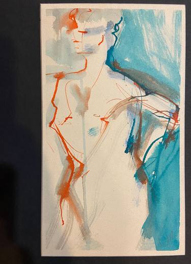 Original Abstract Expressionism Nude Painting by Jen Goss