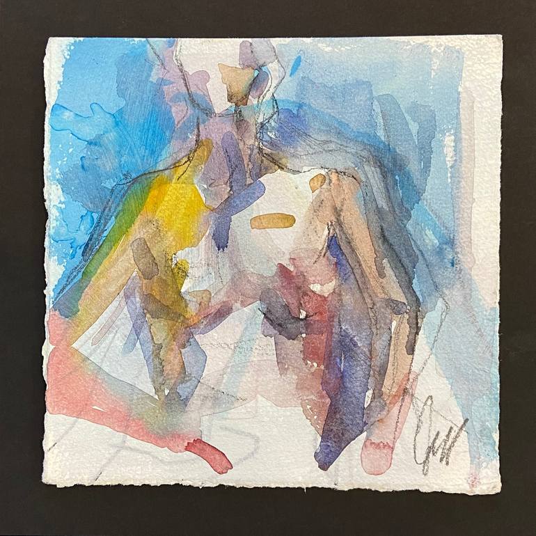 Watercolor Nude Painting by Jen Goss | Saatchi Art