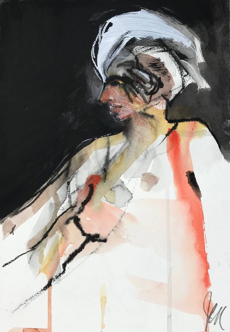 Warrior Bride Painting by Jen Goss | Saatchi Art