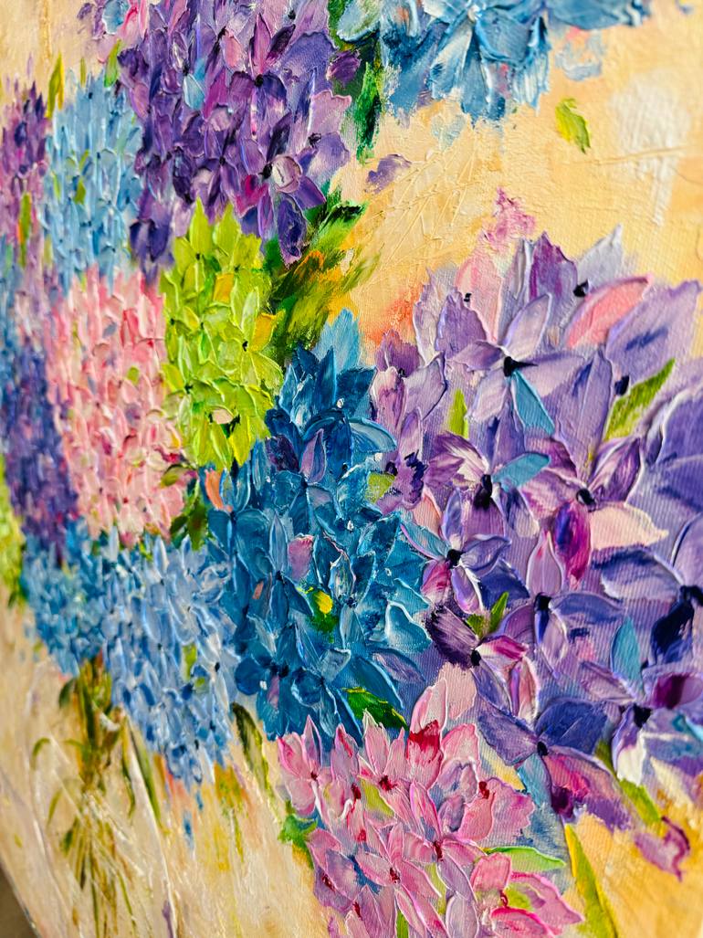 Original Abstract Floral Painting by Oleksandra Ievseieva