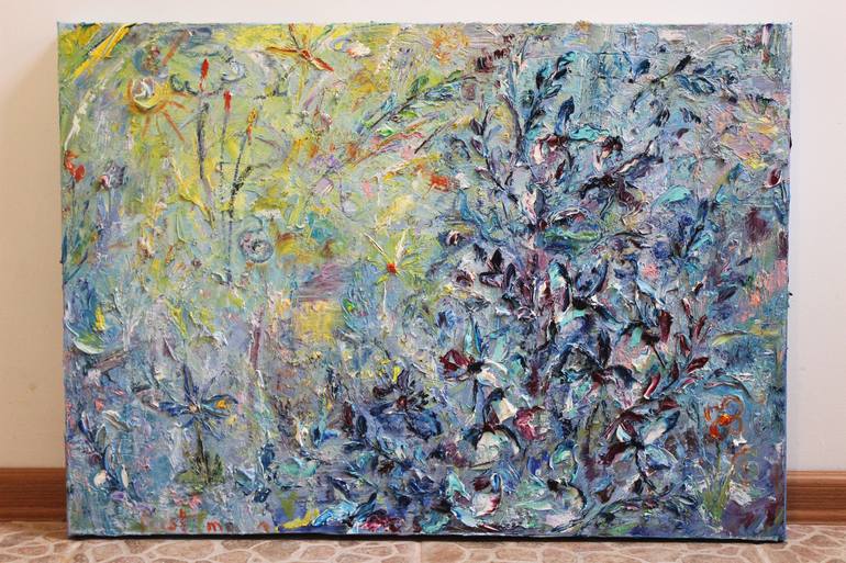 Original Abstract Expressionism Abstract Painting by Oleksandra Ievseieva