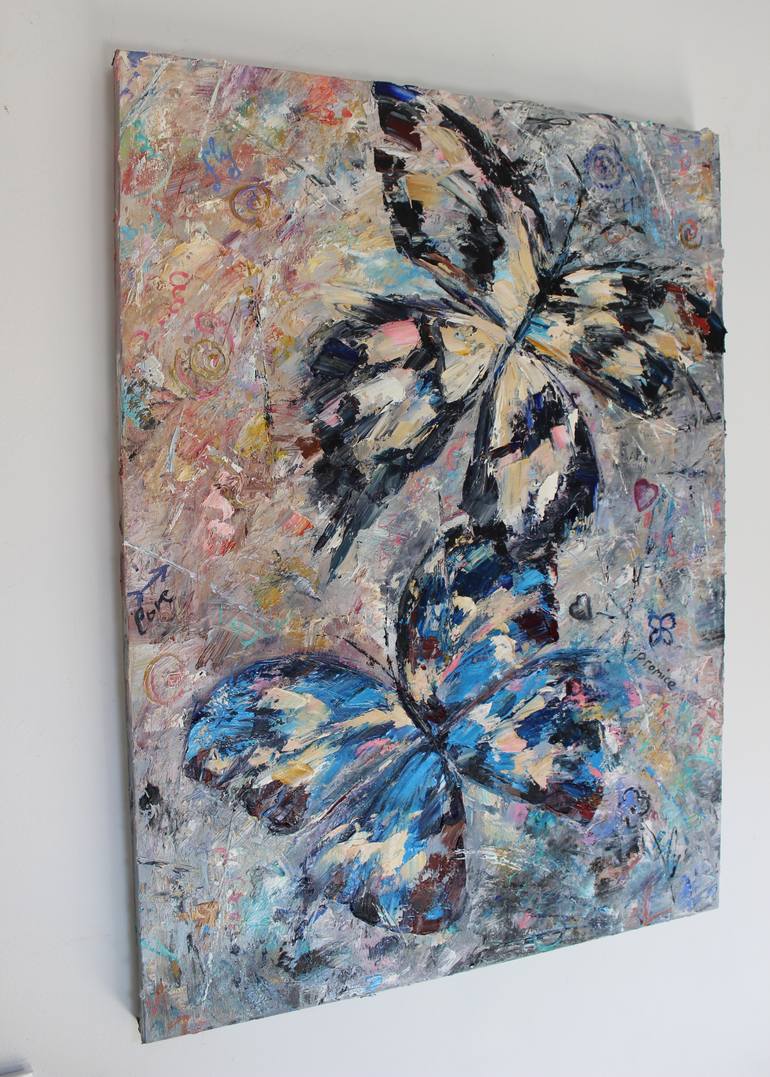 Original Abstract Botanic Painting by Oleksandra Ievseieva