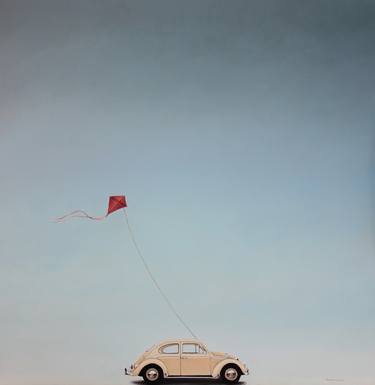 Print of Automobile Paintings by Americo Elizondo Garza
