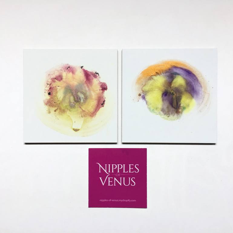 Original Conceptual Abstract Painting by Nipples Of Venus