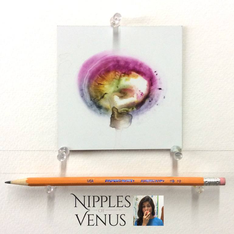 Original Conceptual Abstract Painting by Nipples Of Venus