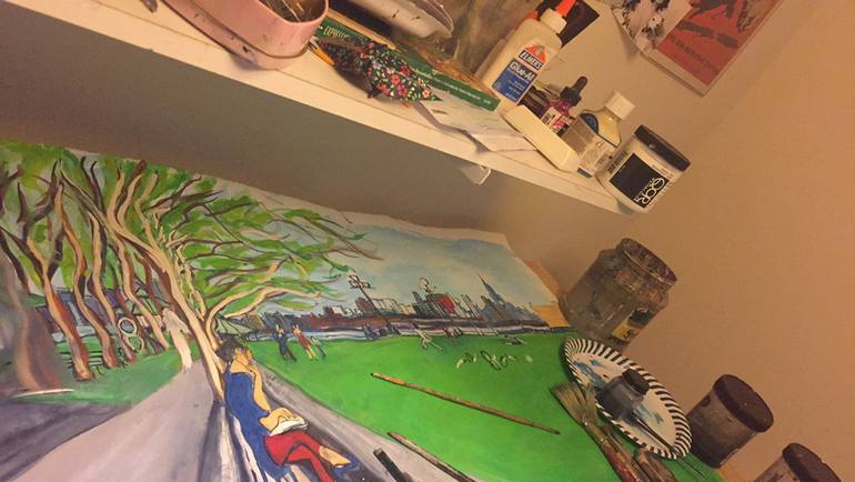 Original Expressionism Landscape Painting by Kimberley Wiseman