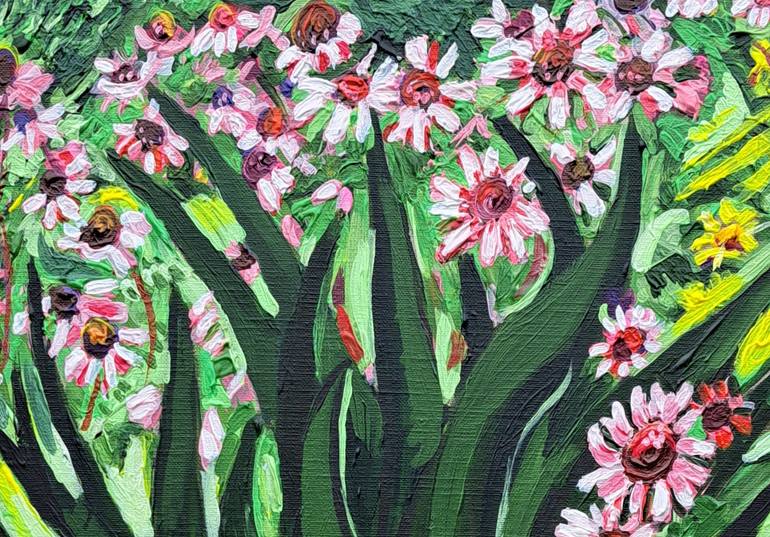 Original Expressionism Floral Painting by Christopher T Roberts