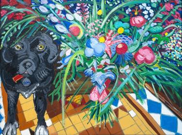 Original Impressionism Animal Painting by Christopher T Roberts