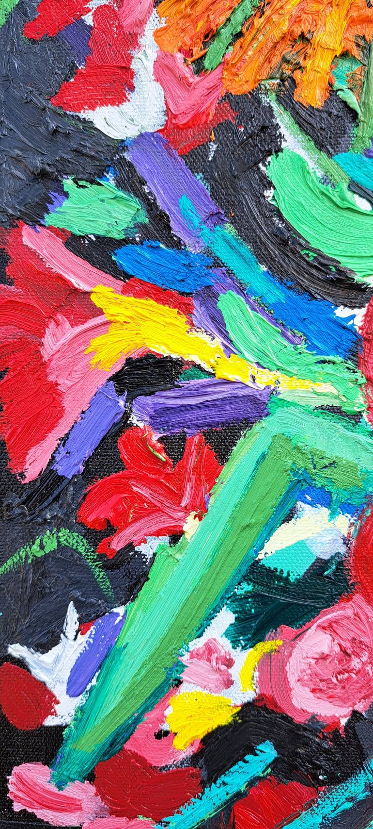 Original Contemporary Floral Painting by Christopher T Roberts