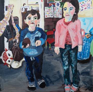 Original Expressionism Children Paintings by Christopher T Roberts