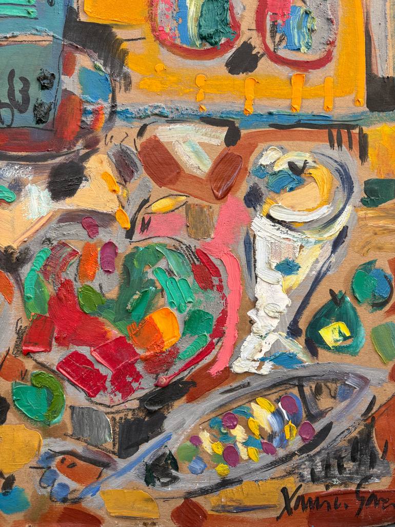 Original Fauvism Food & Drink Painting by Xavi Garcia Garcia