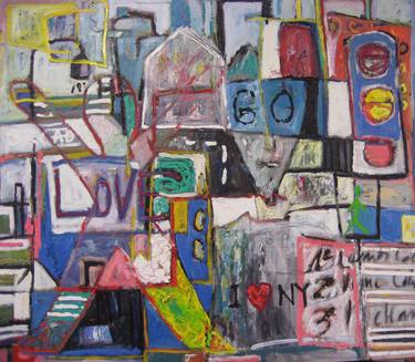 Print of Abstract Cities Paintings by Xavi Garcia Garcia