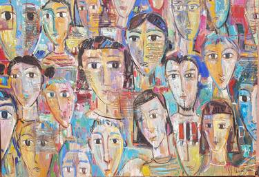 Print of Cubism People Paintings by Xavi Garcia Garcia