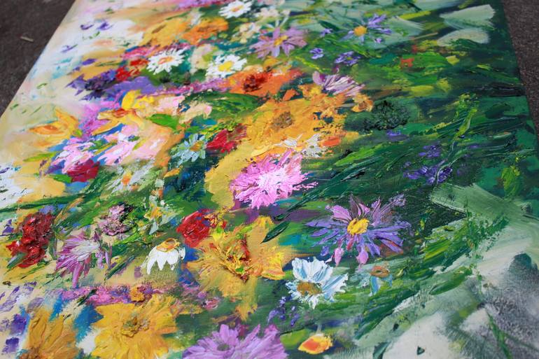 Original Expressionism Nature Painting by Anna Degtierova