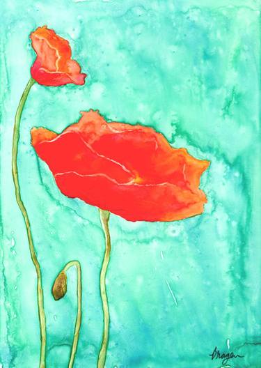 Original Floral Paintings by Brazen Edwards