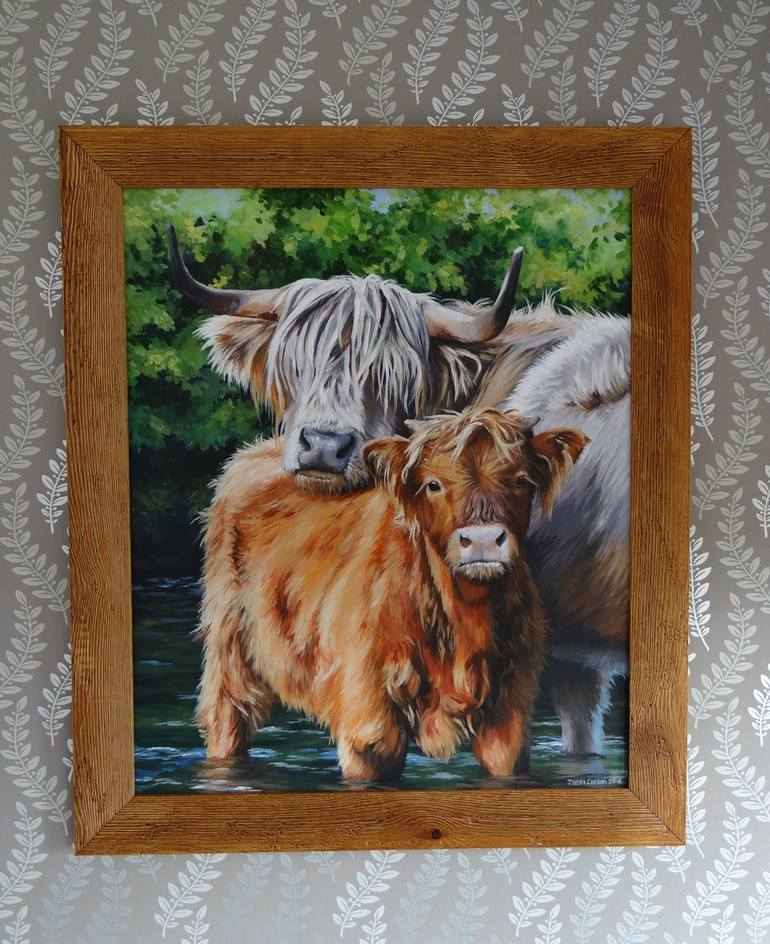 Original Realism Animal Painting by Janet Carson