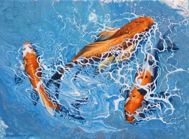 Original Realism Animal Painting by Janet Carson