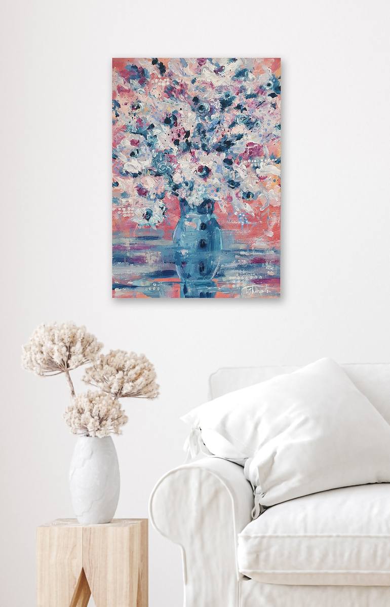 Original Floral Painting by Tetiana Sharanutsa