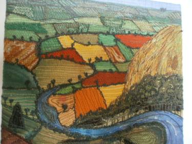 Garrowby Hill Textile Art thumb