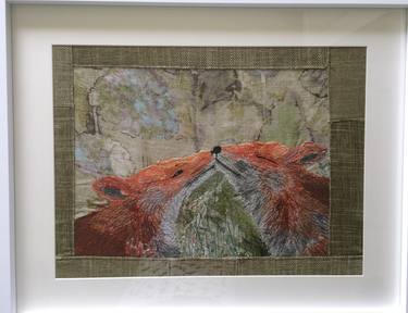 Print of Figurative Animal Collage by Wendy Early Textile Art