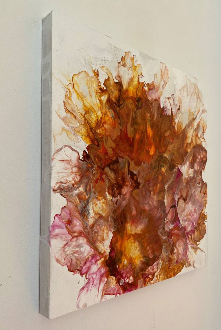 Original Abstract Floral Painting by Nagajyothi Kurra