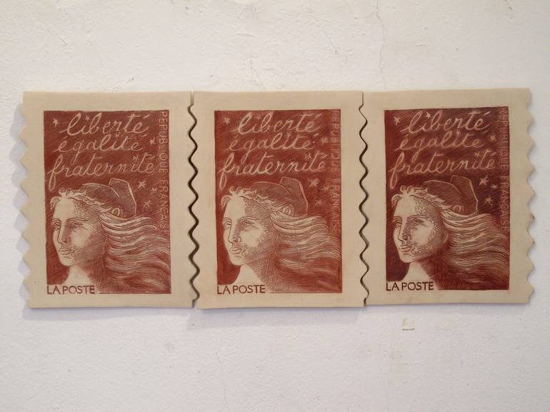 Post stamps Printmaking by Veljko Zejak