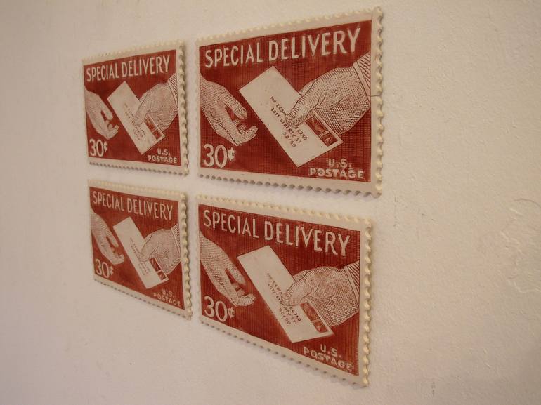 Post stamps Printmaking by Veljko Zejak