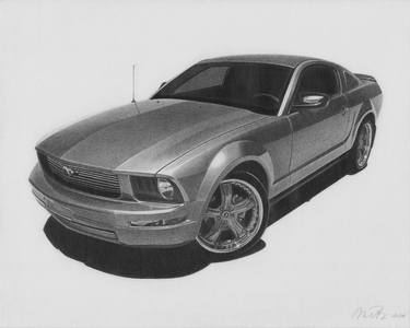 Print of Photorealism Automobile Drawings by Michael Price