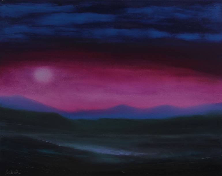 Original Surrealism Landscape Painting by Serguei Borodouline