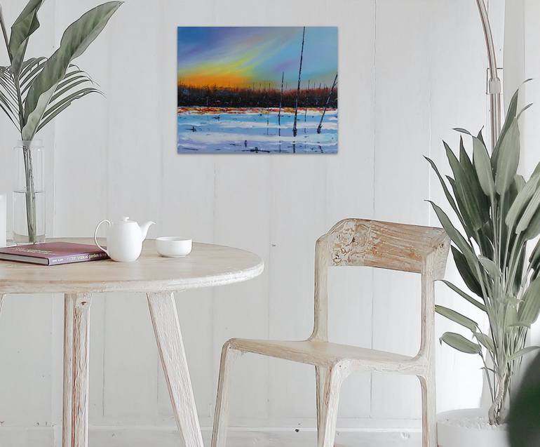 Original Impressionism Landscape Painting by Serguei Borodouline