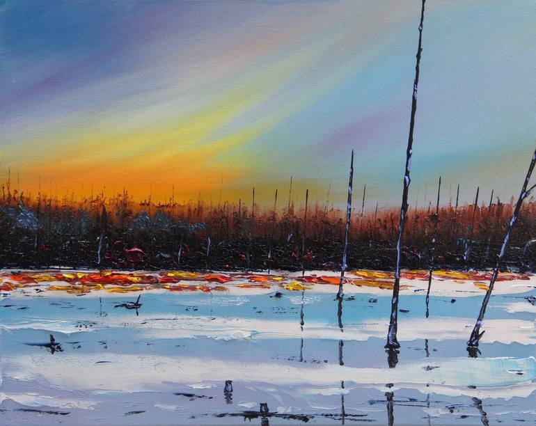 Original Impressionism Landscape Painting by Serguei Borodouline