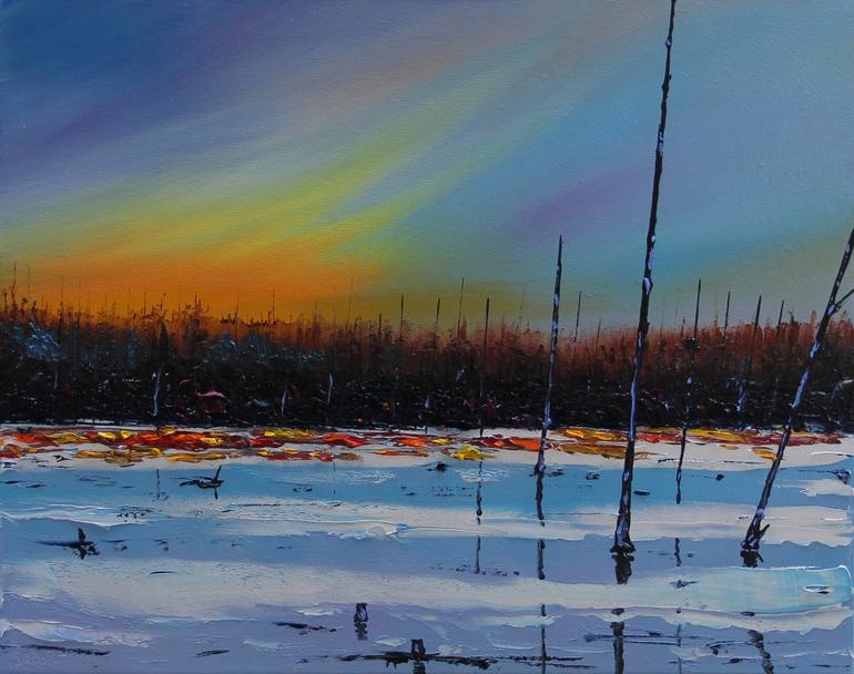 Original Impressionism Landscape Painting by Serguei Borodouline