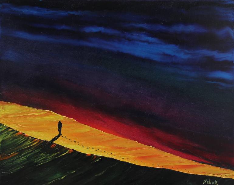 Original Surrealism Fantasy Painting by Serguei Borodouline