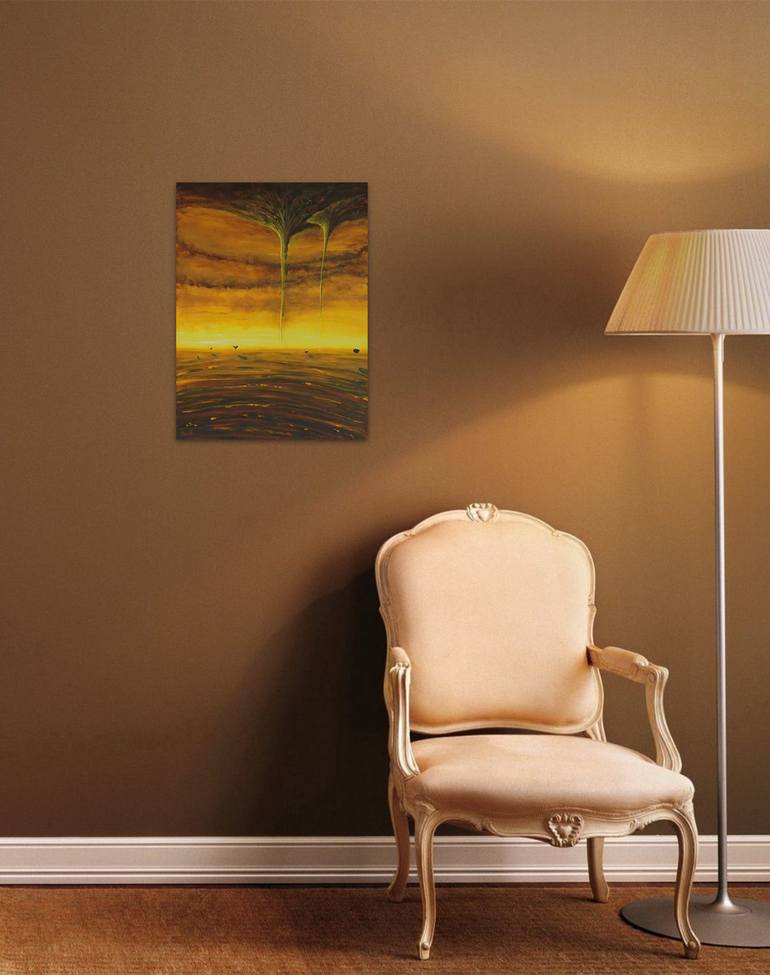 Original Abstract Fantasy Painting by Serguei Borodouline