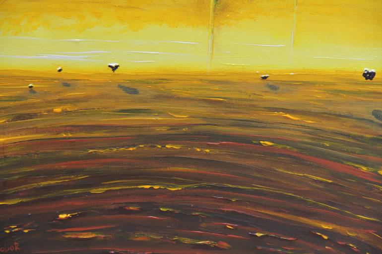 Original Abstract Fantasy Painting by Serguei Borodouline