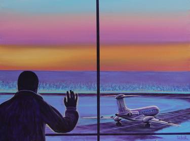 Print of Aeroplane Paintings by Serguei Borodouline