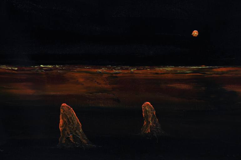 Original Surrealism Abstract Painting by Serguei Borodouline