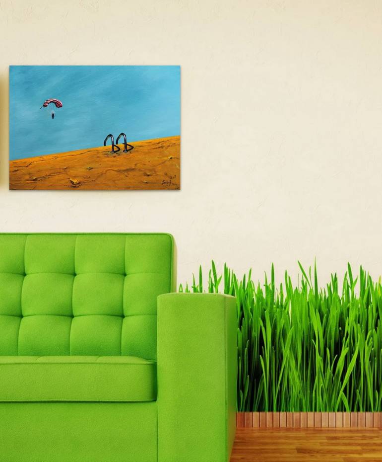 Original Surrealism Fantasy Painting by Serguei Borodouline